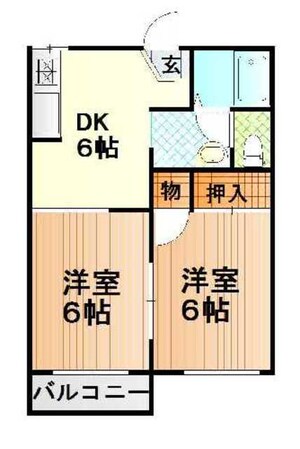 フレグランス廣町Ｃの物件間取画像